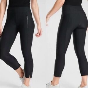 Athleta Stellar Black Cropped Leggings/Pants